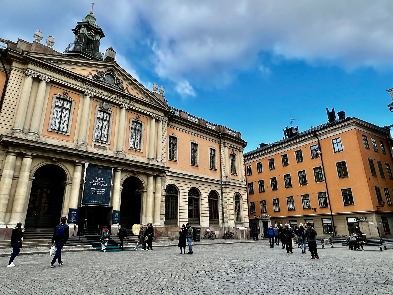 External view of the Nobel Prize Museum in Stockholm, Sweden