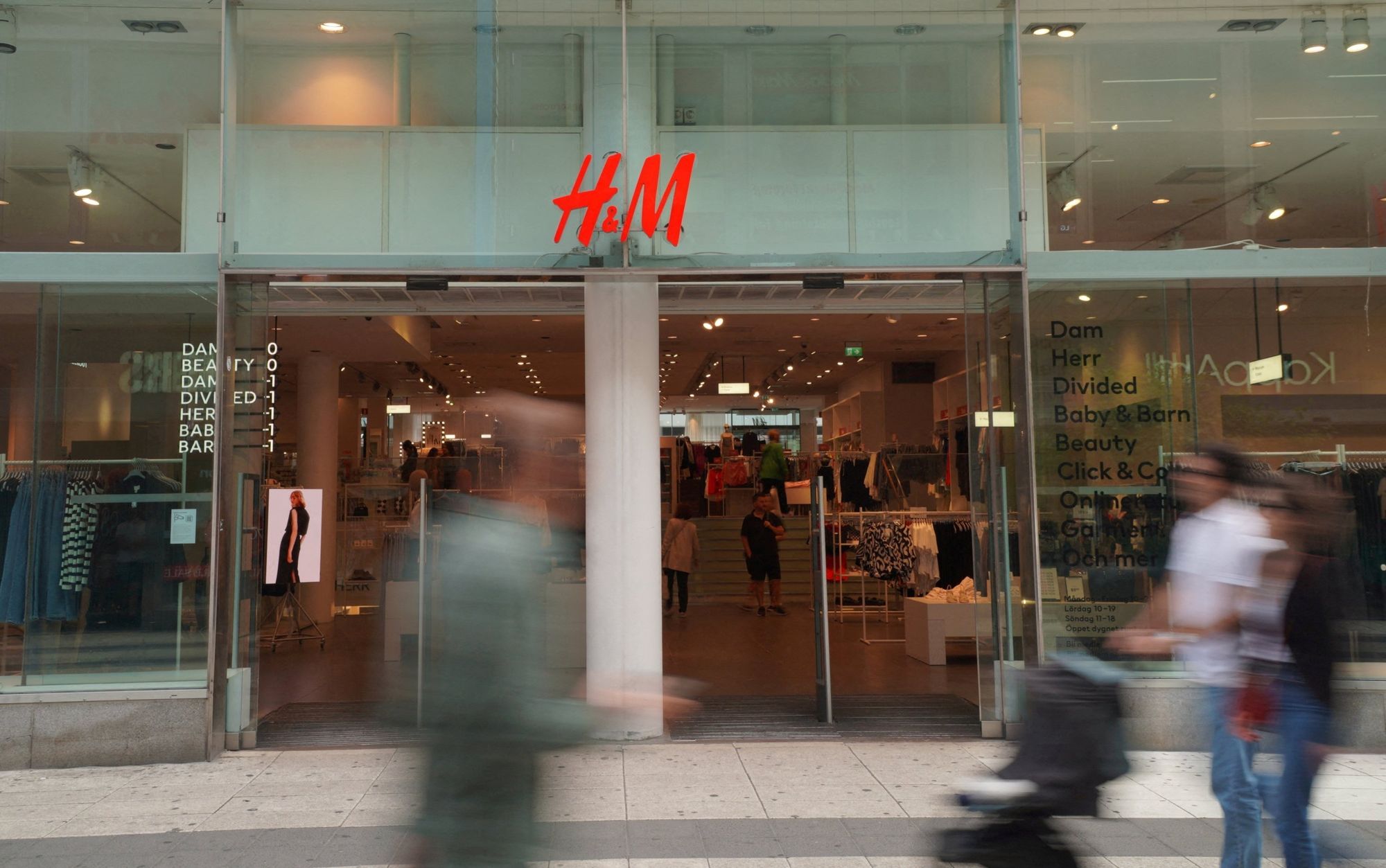 Front view of H&M Store in Sweden