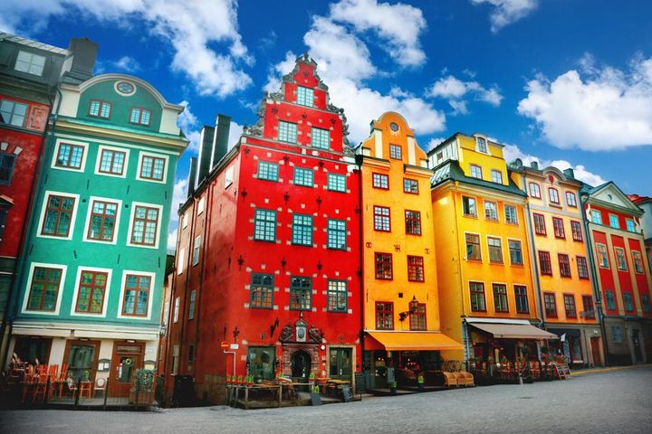 Gamla Stan i Stockholm on a beautiful day.