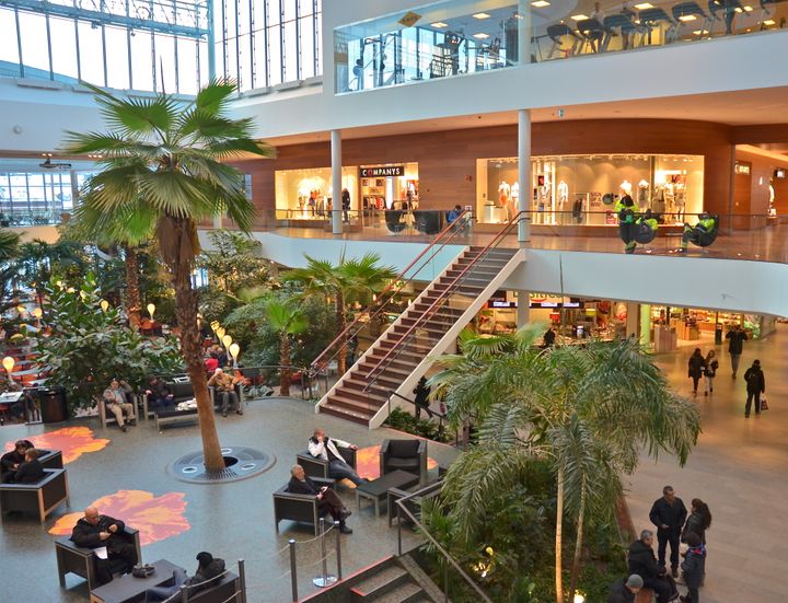 A view of the inside of Sollentuna's Centrum