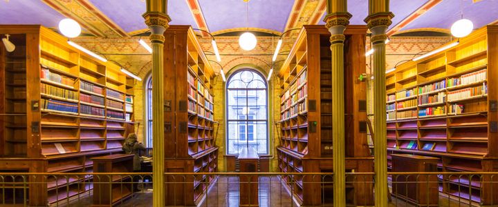 Photo of a library at the University of Copenhagen