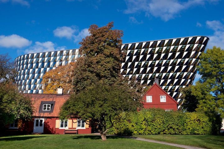 Campus building at Karolinska Institutet in Stockholm, Sweden