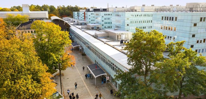 Bird's eye view of Stockholm University in Stockholm, Sweden