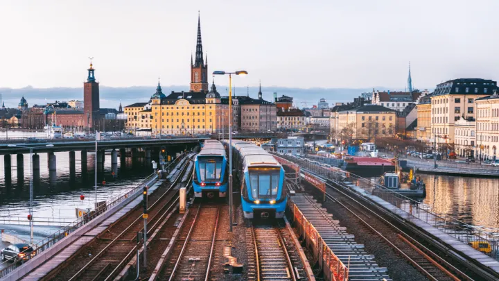 A bird's eye view of the public transportation system in Sweden